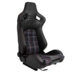 Auto Style GT Red Tartan Reclining Seat – SS 85R – GSM Performance