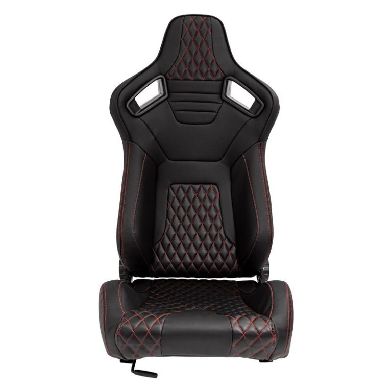 Black with Red Stitching