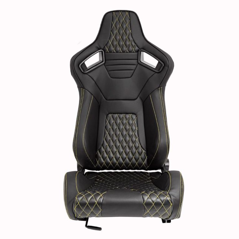Black with Yellow Stitching