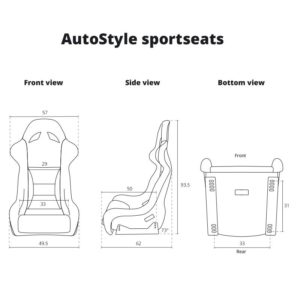 Auto Style Type BS8 Bucket Seat – SS14Z – GSM Performance 8