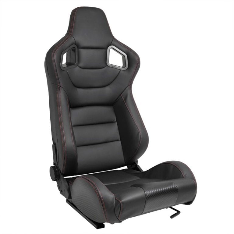 Black with Red Stitching