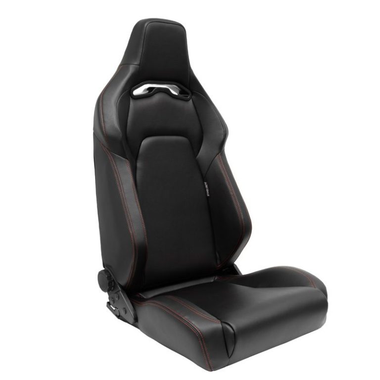 Black with Red Stitching