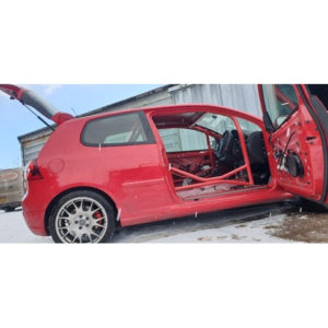 JP VW Golf MK5/MK6 Bolt In Dash Dodger Roll Cage fitted view