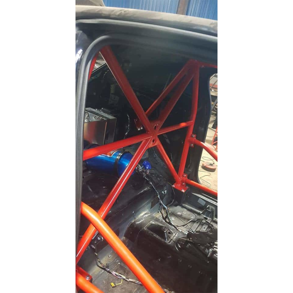 JP Vauxhall Corsa D/E VXR Bolt In Multipoint Competition Roll Cage fitted view