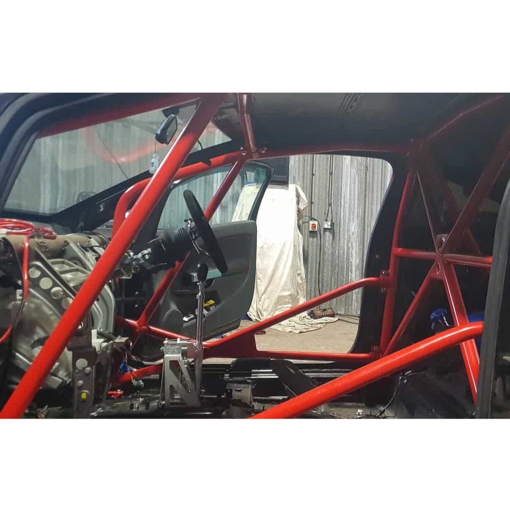 JP Vauxhall Corsa D/E VXR Bolt In Multipoint Competition Roll Cage fitted view