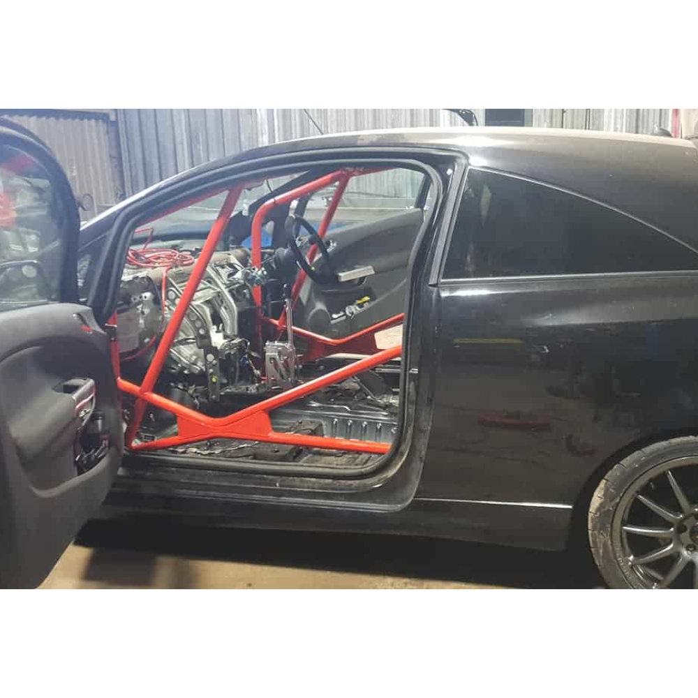 JP Vauxhall Corsa D/E VXR Bolt In Multipoint Competition Roll Cage fitted view