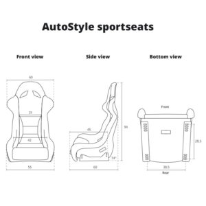 Auto Style Type RT Bucket Seat
