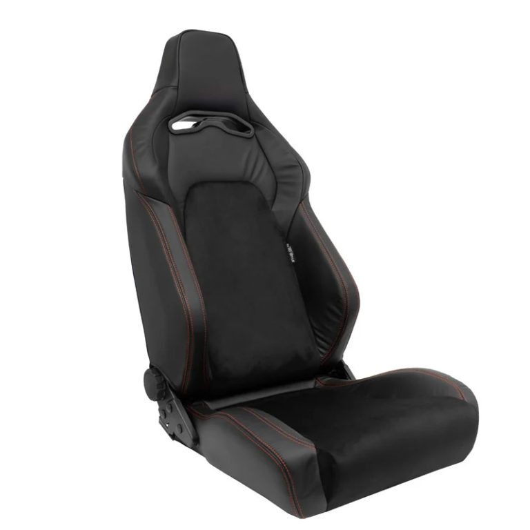 Black with Red Stitching
