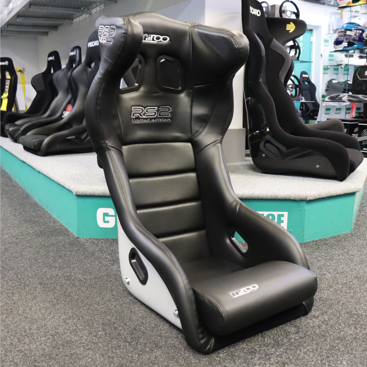 Mirco RS2 Black Vinyl With Grey Shell FIA Motorsport Seat