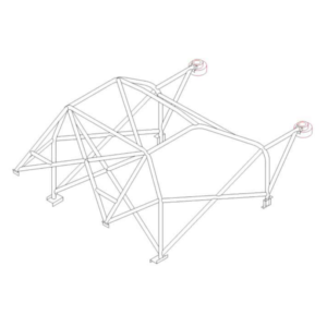 Custom Cages Ford Fiesta MK3/MK4 International Multipoint T45 Roll Cage Kit