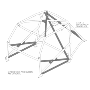 Custom Cages Mini Classic 2022 Historic T45 Roll Cage Kit