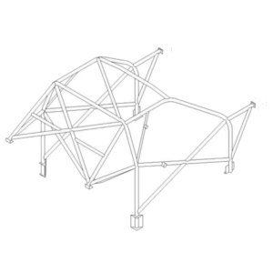 Custom Cages Mitsubishi Lancer Evo 4 International Multipoint T45 Roll Cage Kit