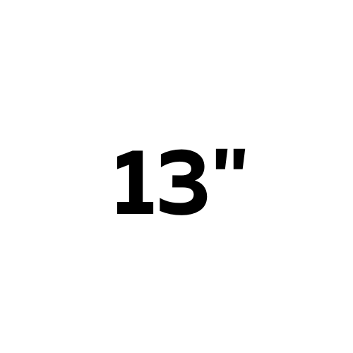 13"