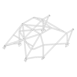 Custom Cages Peugeot 205 International Multipoint T45 Roll Cage Kit
