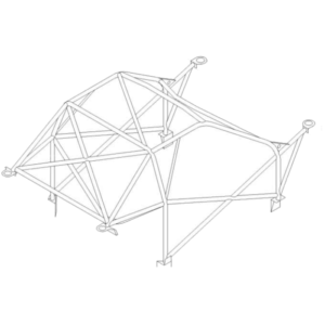 Custom Cages Subaru Impreza - 2 DR GC8 International Multipoint T45 Roll Cage Kit