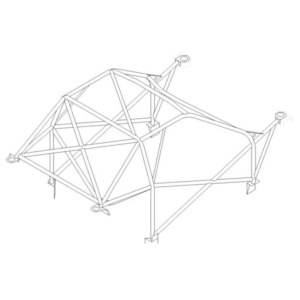 Custom Cages Subaru Impreza - 4 DR GC8 International Multipoint T45 Roll Cage Kit