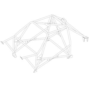 Custom Cages Audi Quattro SWB Multipoint T45 Roll Cage Kit