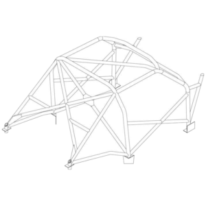 Custom Cages Peugeot 106 Stock Hatch Race Multipoint T45 Roll Cage Kit
