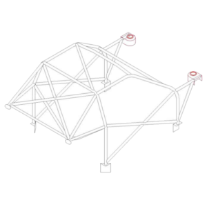 Custom Cages Vauxhall Nova International Lightweight Multipoint T45 Roll Cage Kit