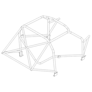 Custom Cages Volkswagen Vento International Multipoint T45 Roll Cage Kit