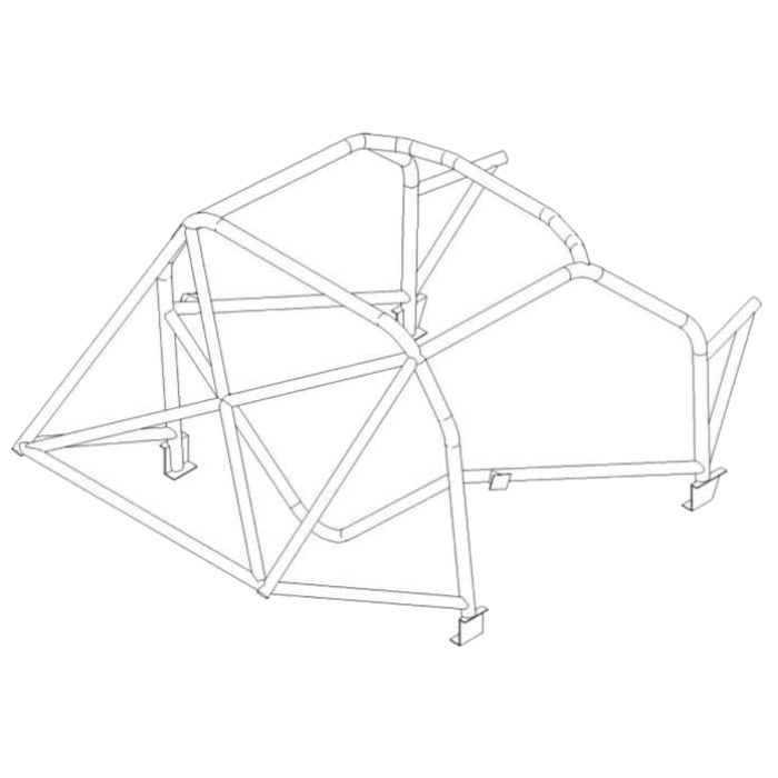 Custom Cages Volkswagen Vento International Multipoint T45 Roll Cage Kit-VAGVE0194T-GSM Performance