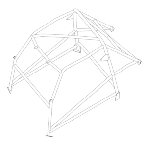Custom Cages Austin A40 MK2 Historic T45 Roll Cage Kit