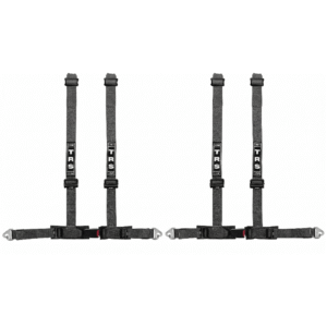 2 TRS 4 Point Mazda MX5 Mk1 Mk2 Clip-In Black Harness Belts
