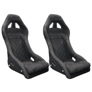 2 Mirco MX5 Alcantara Imitation Black Diamond Stitched Edition Bucket Seats
