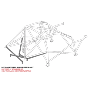 Custom Cages BMW E46 4dr Step 2 International Multipoint T45 Roll Cage Kit