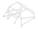 Ford Classic Capri Historic CDS Roll Cage Kit fitted view