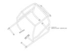 Lotus Elan International Historic T45 Roll Cage Kit fitted view