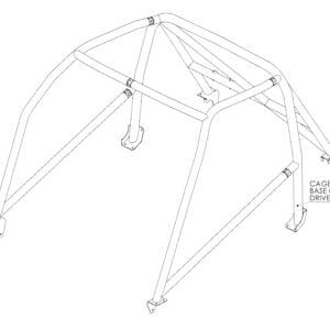 Custom Cages MG MGB GT Bolt-in T45 Roll Cage