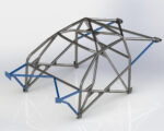 Nissan Skyline R34 inc GTR T45 Multipoint Roll Cage Kit fitted view