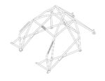 Renault Twingo MK2 Multipoint T45 Roll Cage Kit fitted view