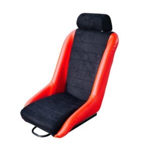 Simoni Racing Vintage Black and Red Sport Seats (Pair)