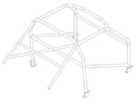 Custom Cages Sunbeam Rapier Historic T45 Roll Cage Kit