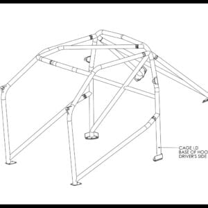Custom Cages Suzuki Swift '04-'10 Bolt-in CDS Roll Cage