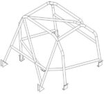 Vauxhall Chevette Multipoint CDS Roll Cage Kit fitted view