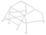 Custom Cages Alfa Romeo Guilia Saloon Historic T45 Roll Cage Kit