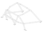 Custom Cages Alfa Romeo TZ Historic T45 Roll Cage Kit