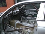 BMW E46 4-Door Step 2 International Multipoint T45 Roll Cage Kit fitted view