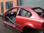BMW E46 Compact International Multipoint T45 Roll Cage Kit fitted view
