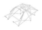 BMW E92 International Multipoint T45 Roll Cage Kit fitted view