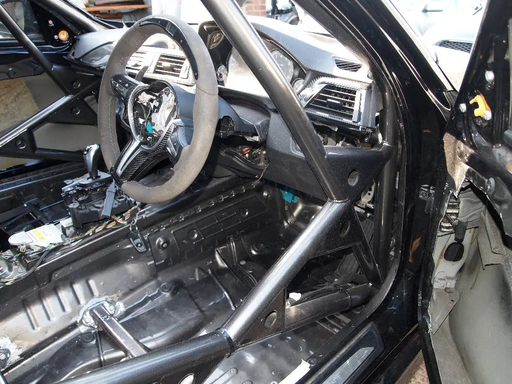 BMW F80 M3 T45 Multipoint Roll Cage Kit M Sport fitted view