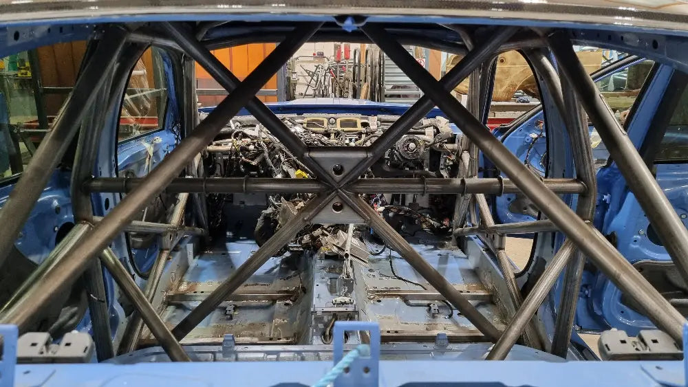 BMW F80 M3 T45 Multipoint Roll Cage Kit M Sport fitted view