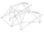 Citroen C1 International Multipoint T45 Roll Cage Kit fitted view
