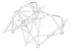 Citroen C2 International Multipoint T45 Roll Cage Kit fitted view
