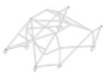 Citroen Saxo International Multipoint T45 Roll Cage Kit fitted view