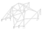 Citroen Xsara Multipoint T45 Roll Cage Kit fitted view
