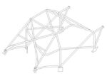 Custom Cages Citroen Zx Roll Cage fitted view